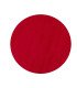 Round red fabric rug Ø 160 cm on a white background, rental for a lectern or pedestal at 126 Events