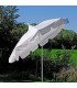 White vintage-style parasol with frills