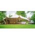 tente nomade 34m² sable avec table
