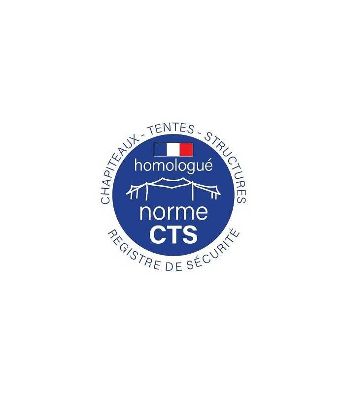 34m² nomad tent, sand, CTS standard