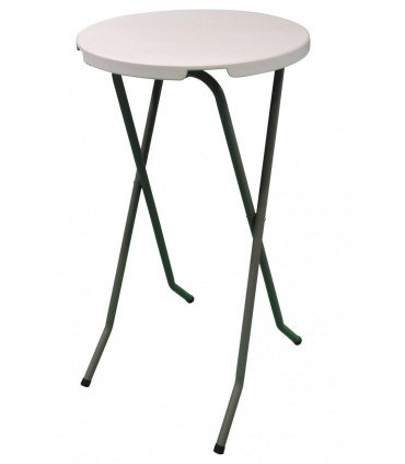 Foldable standing table height 1.08 m Ø 80 cm