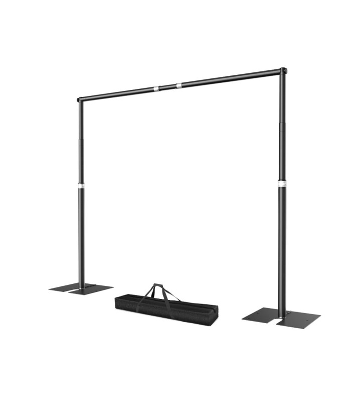 Support pour rideaux extensible H 120-300 cm L 177-300