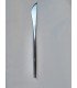 Trendy silver knife with a slim handle for a reception table