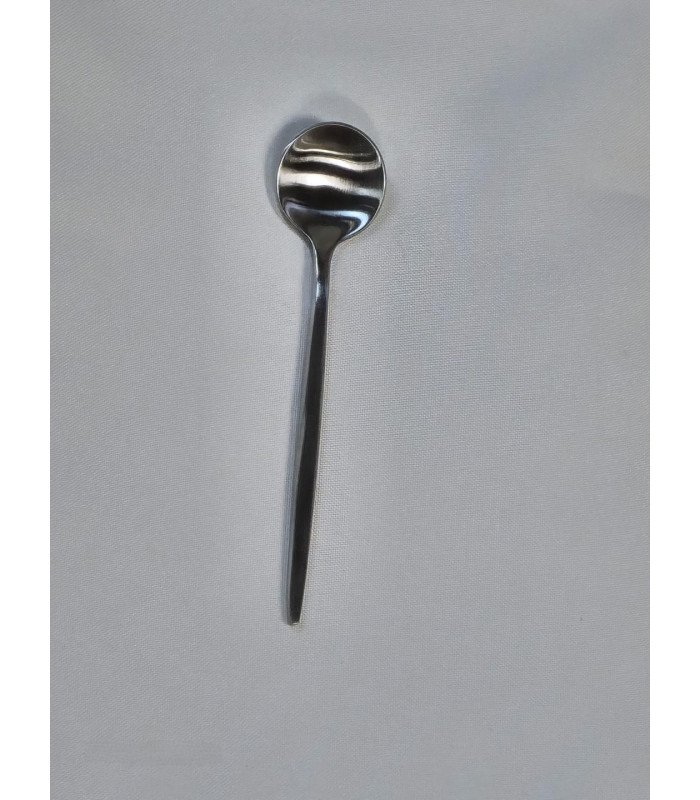 Trendy silver soup spoon for event tableware rental