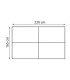Estrade modulable revêtement antidérapant 115 cm x 80 cm