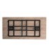 Table rectangulaire pliante en bois 180 cm x 80 cm pliée