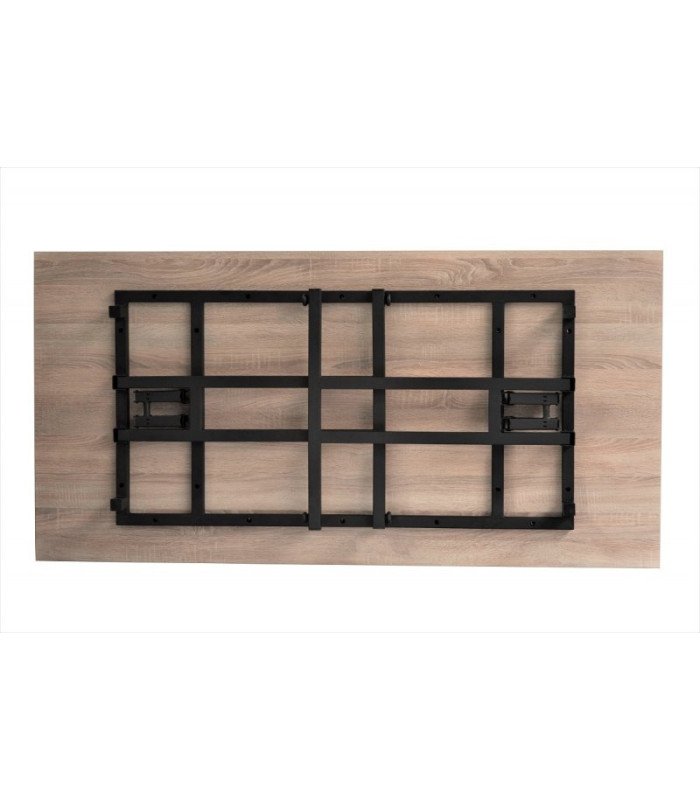 Table rectangulaire pliante en bois 180 cm x 80 cm pliée