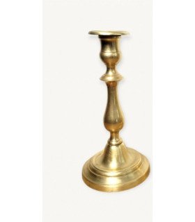 Bougeoir en métal doré H 35 cm pour décoration de table événementielle