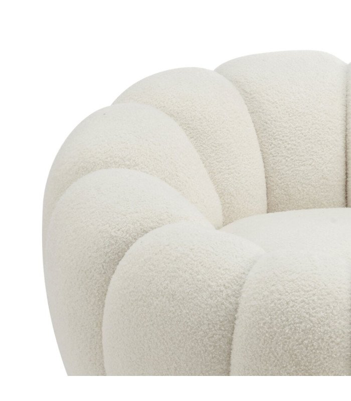 Ecru 360° swivel bubble chair
