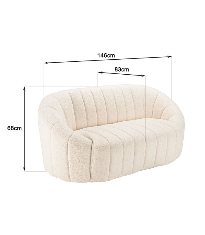 Ecru bubble sofa