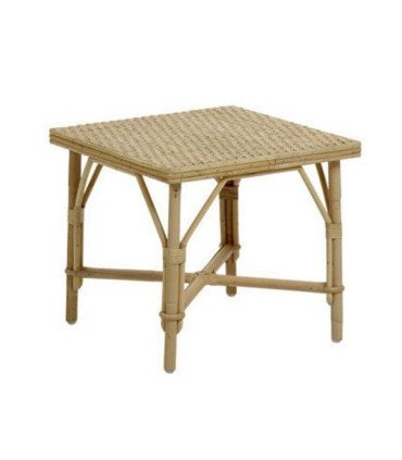 Table basse en rotin 50 cm avec salon de jardin en location par 126 events