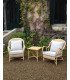 Table basse en rotin 50 cm avec salon de jardin en location par 126 events