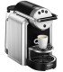 Machine à café à capsules sur fond blanc, vue de côté