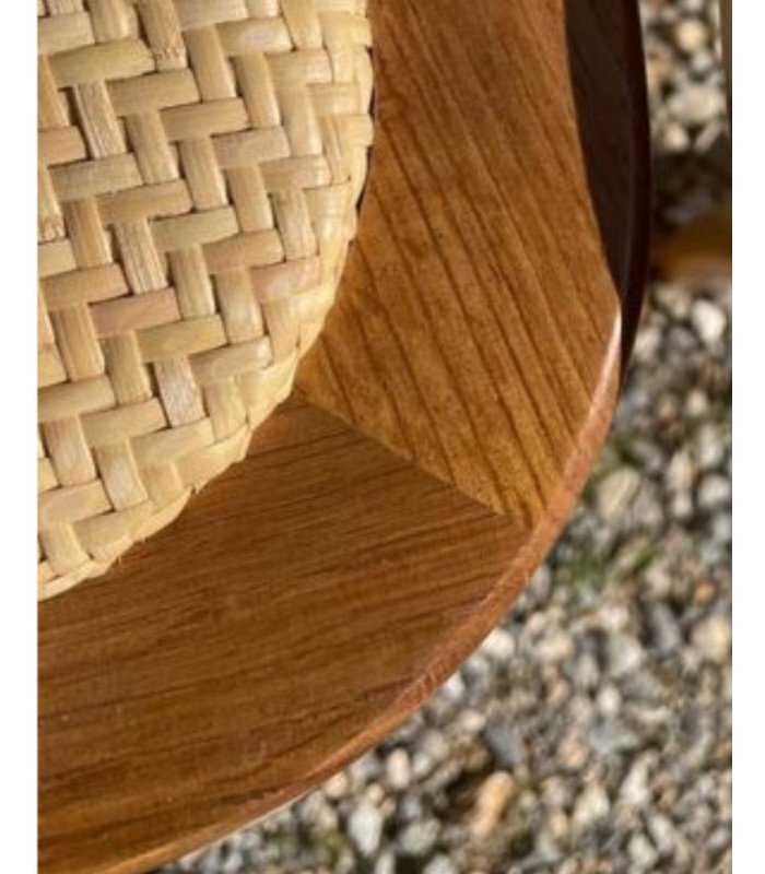 Provence wooden chair with crossed backrest