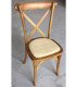 Provence wooden chair with crossed backrest