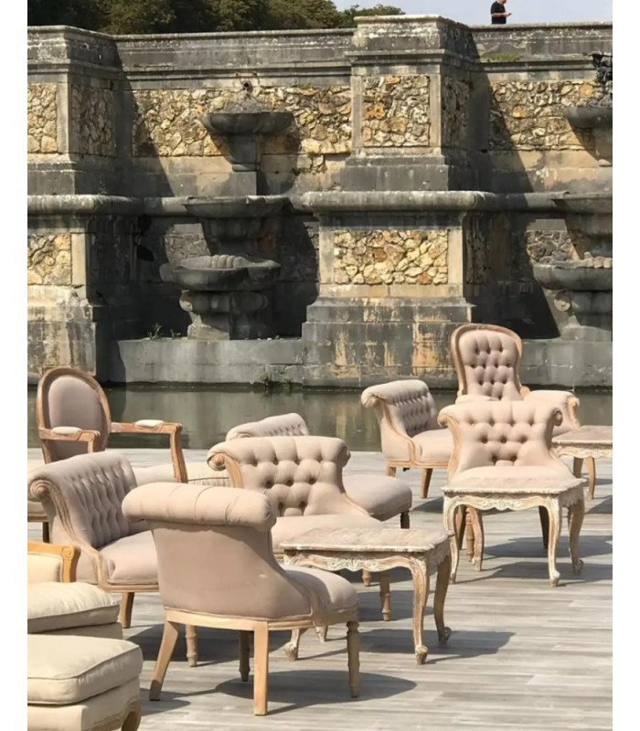 photo of the furniture in the ceruse Milano pack, rented by 126 Events