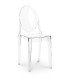 Location chaise médaillon transparente style starck