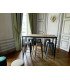 Table haute console métal et bois L 120 x H 105 x P 70 cm