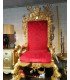 Red and gold throne Michael Jackson
