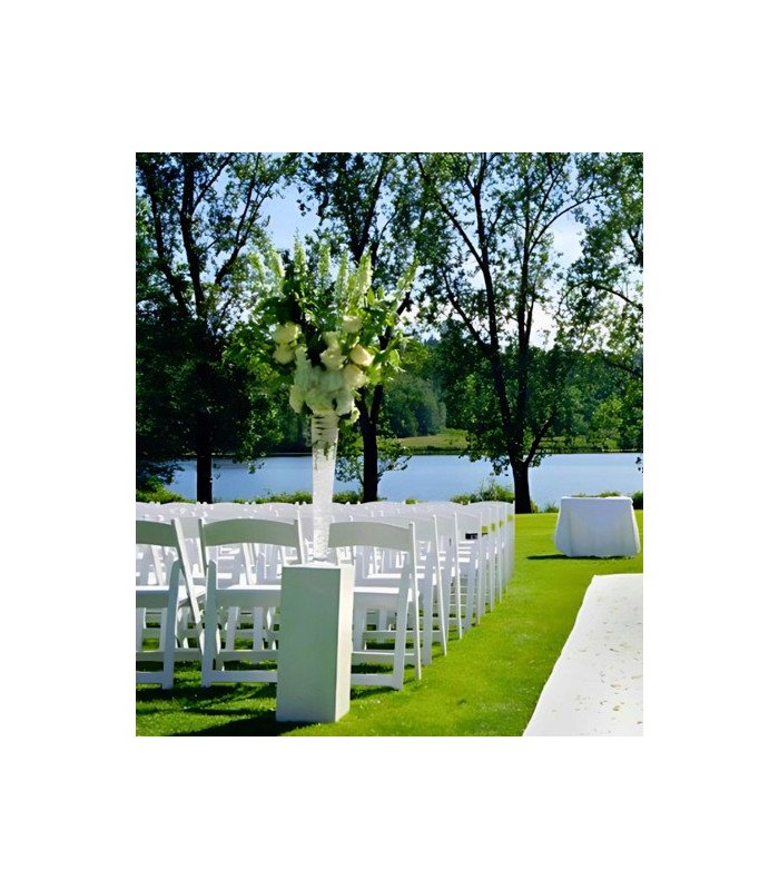 Chaise pliante blanche pour mariage wedding