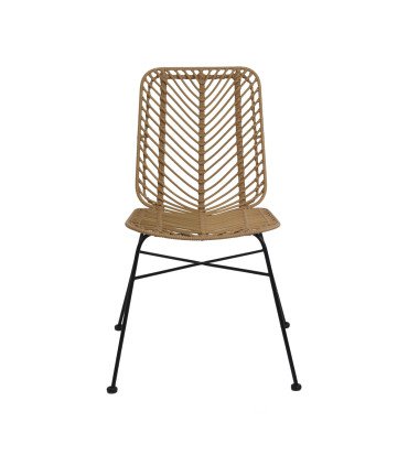 Chaise de jardin Flora en rotin synthétique pour location de mobilier événementiel 126 Events