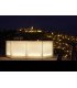 DUBLIN modular illuminated double bar installed on a rooftop for a reception