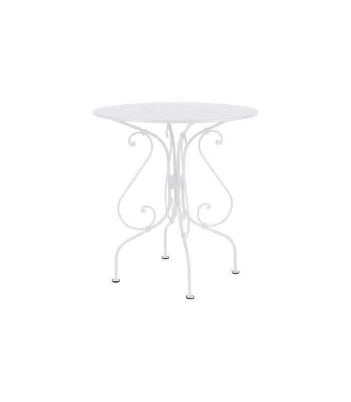 Table en fer forgé blanc 1900