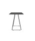 Table haute noir style industriel 105 cm modèle Paris