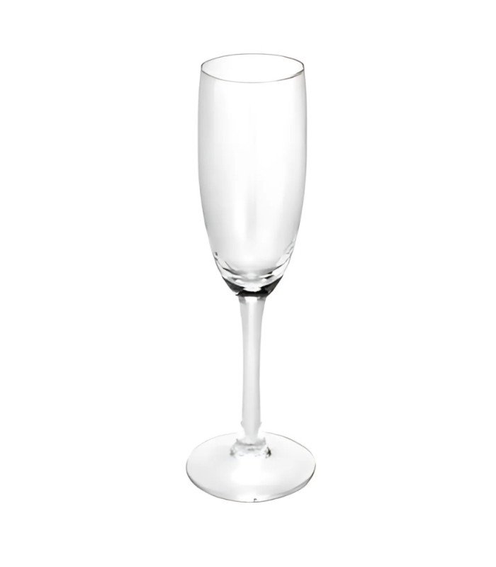 Elegance champagne flute on white background – model used for the 79-flute cascade