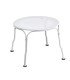 Table basse de jardin en acier blanc