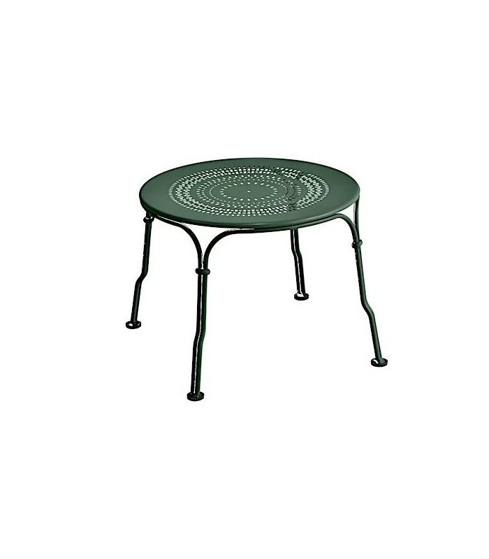 Table basse en métal vert cèdre