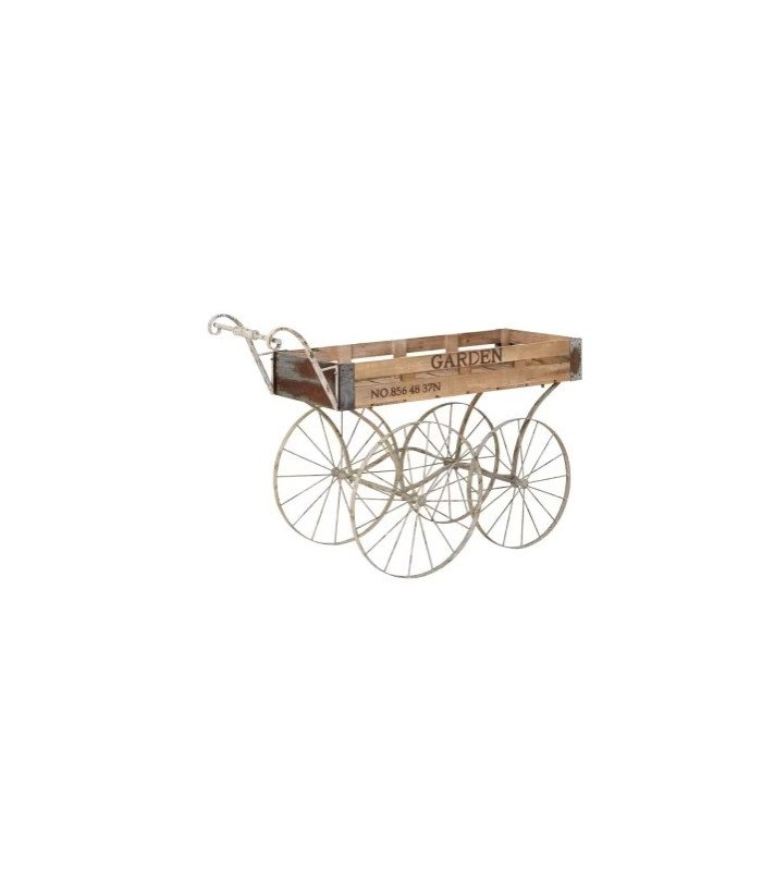 Chariot de présentation métal et bois
