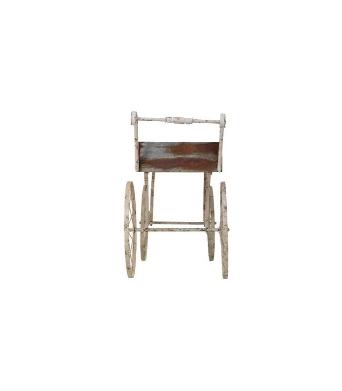 Metal and wood display cart