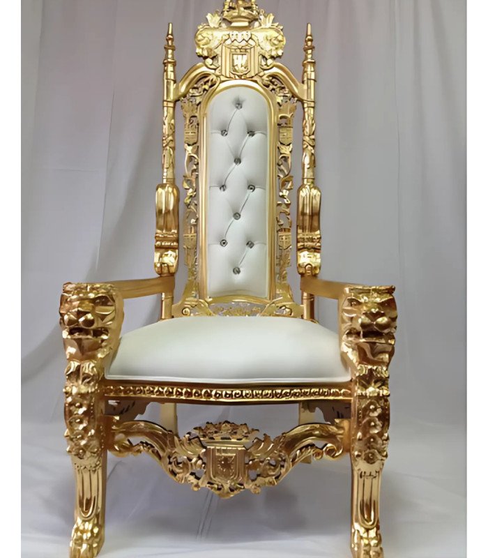 Golden throne Lion model