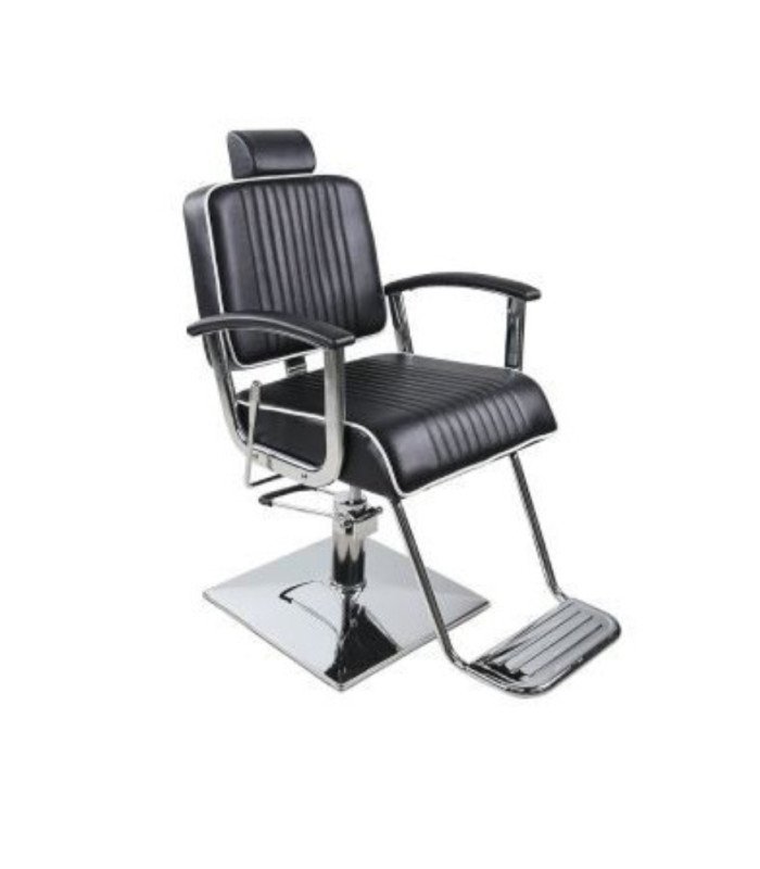 Location Fauteuil barbier Hype Capitol cuir noir