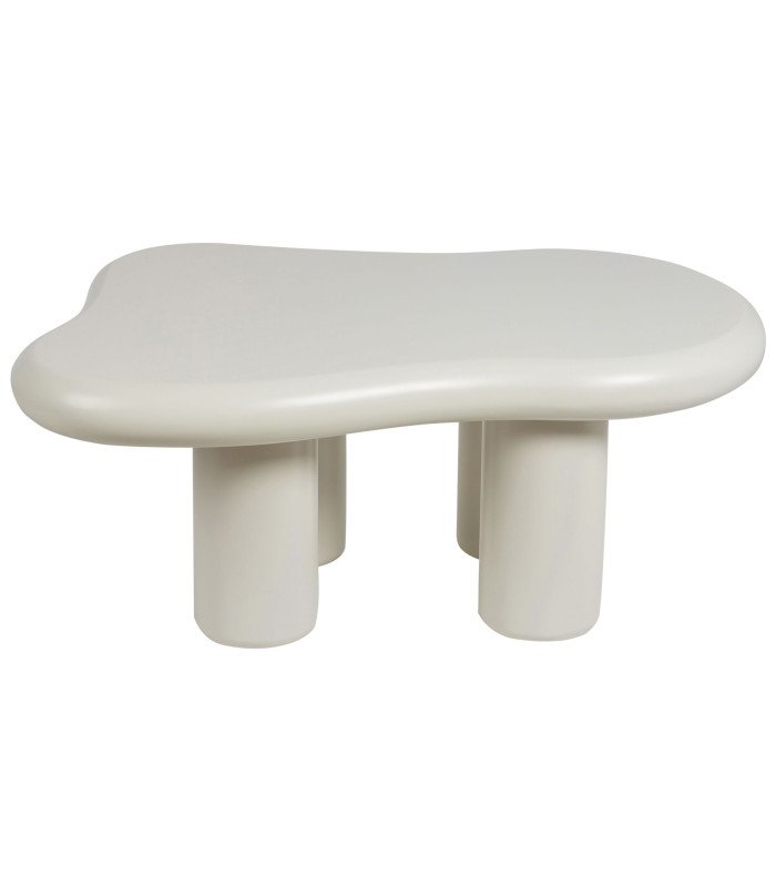 Ivory cloud-shaped coffee table with 4 legs, available for rent at 126 Events