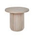 Round coffee table in natural wood diam 50 cm