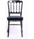 Photo of the black Napoleon III chair on a white background