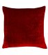 Coussin en velours rouge 45 x 45 cm