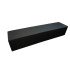 Léo black imitation lounge bench 200 cm