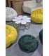Fauteuil bulle jaune