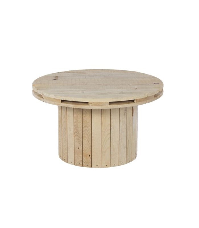 Round wooden coffee table Diam 80 cm
