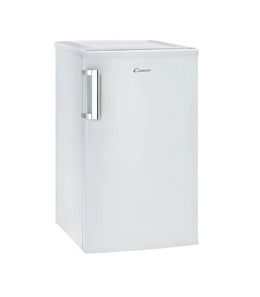 Mini frigidaire compact L 48 × H 84 × P 50 cm sur fond blanc
