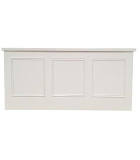 Buffet à moulures blanc pliant L 190 cm en location chez 126 Events
