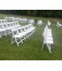 White folding wedding chair