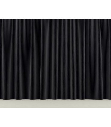 Black velvet stage curtain