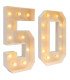 50-LED illuminated numbers, 100 cm tall, available for rent from 126 Events