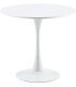 Round white tulip coffee table Diam 90 cm