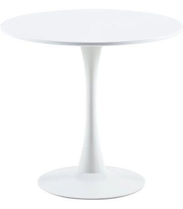White tulip table rental, 60 cm diameter