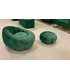 Green bubble pouf with matching bubble armchair for the 126 Events event lounge